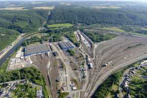 Gare de triage et de formation de Ronet (Flawinne), ateliers de réparations SNCB