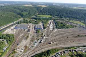 Gare de triage et de formation de Ronet (Flawinne), ateliers de réparations SNCB